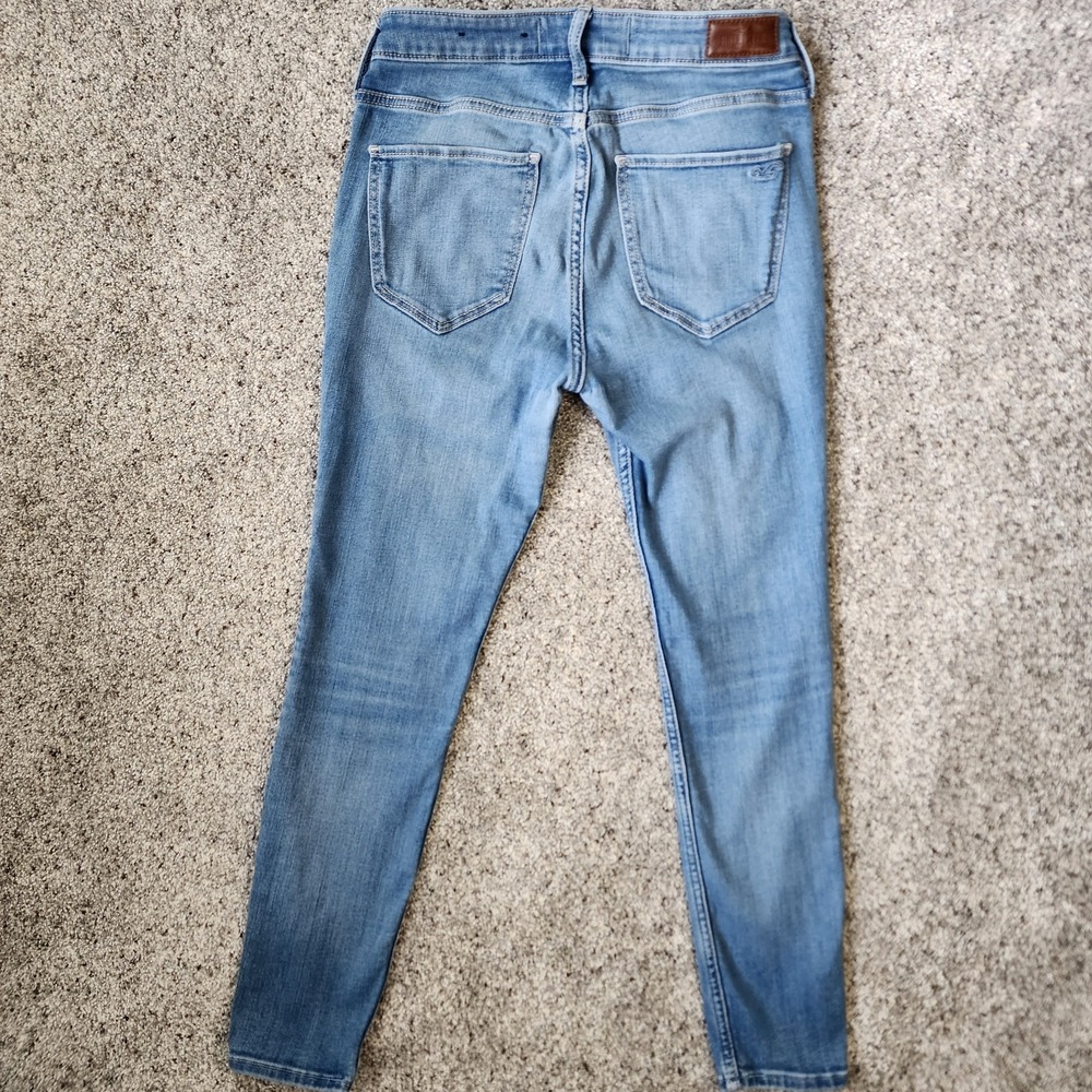 Hollister High Rise Super Skinny Jeans Medium Wash Womens Sz 28, Stretchy - Picture 5 of 12